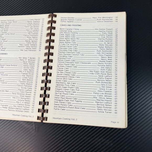 Mountain Cooking Vol 2 Cookbook United Methodist Women Georgia 1984 Spiral - Picture 6 of 10